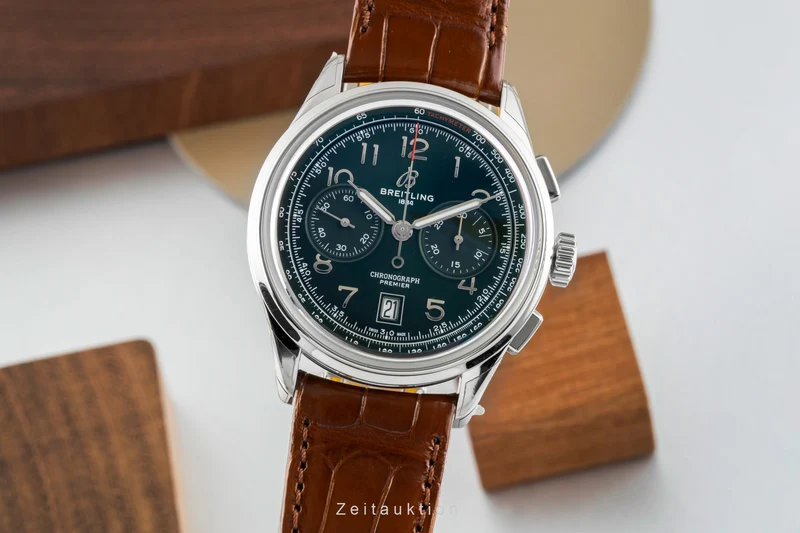 Breitling Premier chronograph steel automatic men's watch AB0145371L1P1 LP: 9000EUR [2602188]