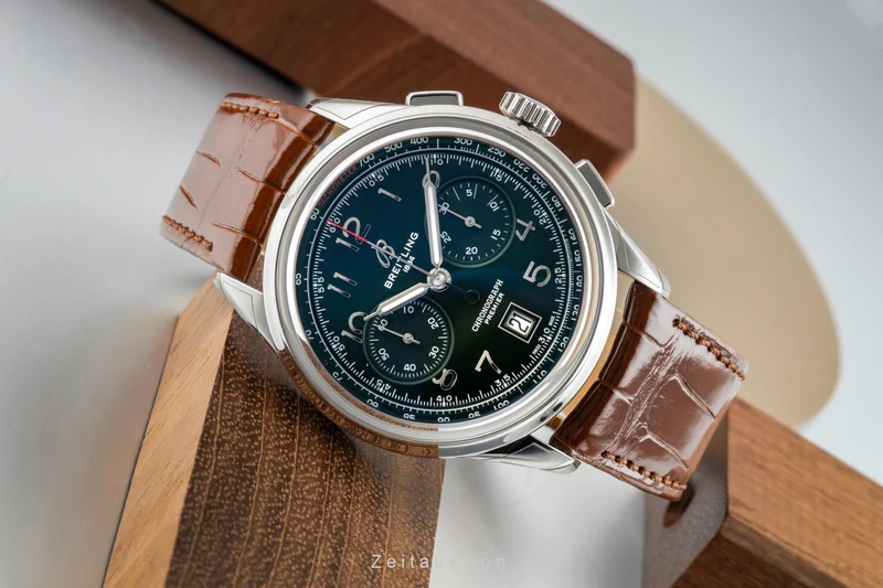Breitling Premier chronograph steel automatic men's watch AB0145371L1P1 LP: 9000EUR [2602188]