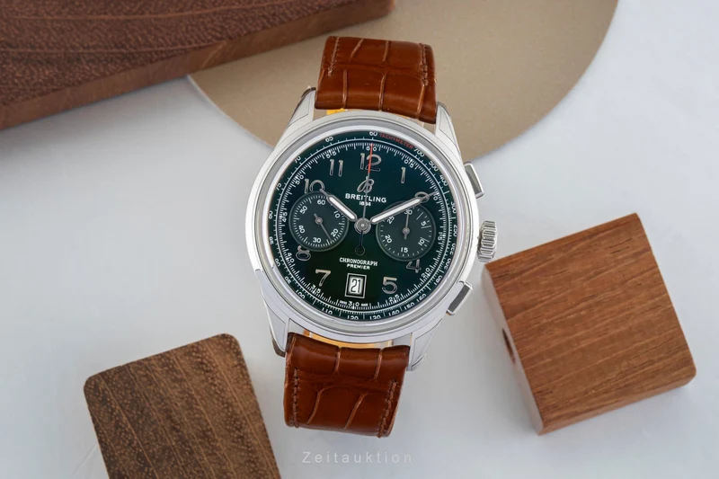 Breitling Premier chronograph steel automatic men's watch AB0145371L1P1 LP: 9000EUR [2602188]