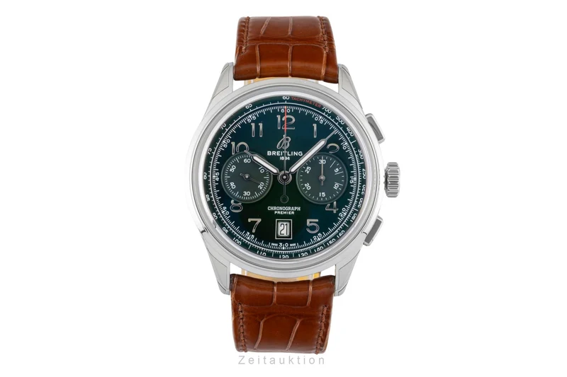 Breitling Premier chronograph steel automatic men's watch AB0145371L1P1 LP: 9000EUR [2602188]