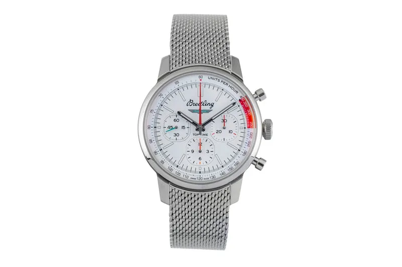 Breitling Top Time chronograph steel automatic men's watch AB01766A1A1A1 LP: 7650EUR [2602201]