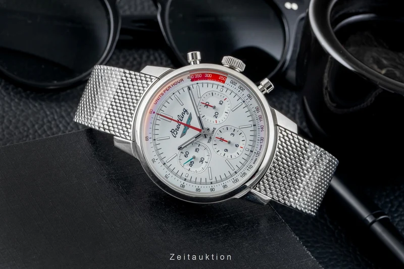 Breitling Top Time chronograph steel automatic men's watch AB01766A1A1A1 LP: 7650EUR [2602201]
