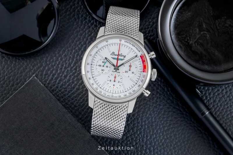 Breitling Top Time chronograph steel automatic men's watch AB01766A1A1A1 LP: 7650EUR [2602201]