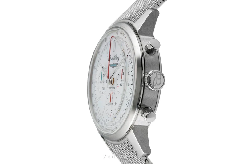 Breitling Top Time chronograph steel automatic men's watch AB01766A1A1A1 LP: 7650EUR [2602201]