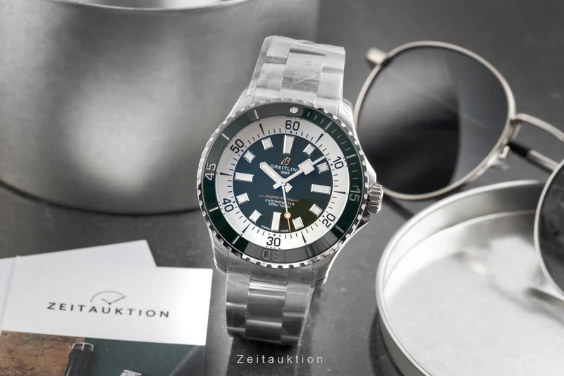Breitling Superocean steel automatic men's watch A17376A31L1A1 LP: 5650EUR [2602170]