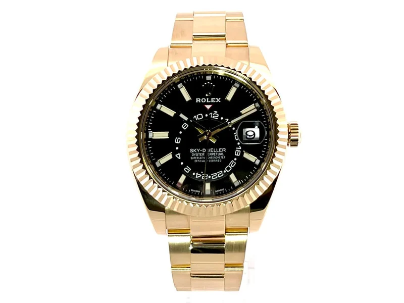 Rolex Sky-Dweller 326938 Gelbgold Schwarz