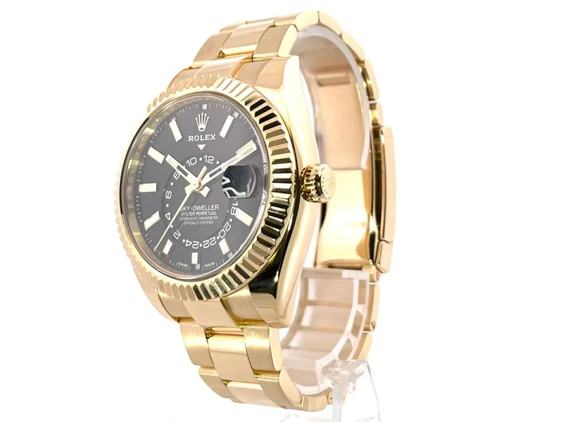Rolex Sky-Dweller 326938 Gelbgold Schwarz