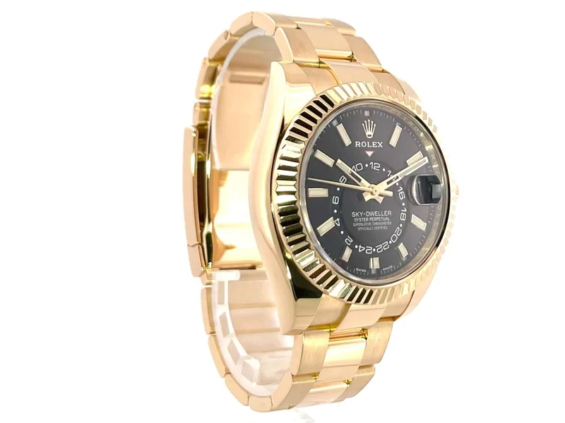 Rolex Sky-Dweller 326938 Gelbgold Schwarz