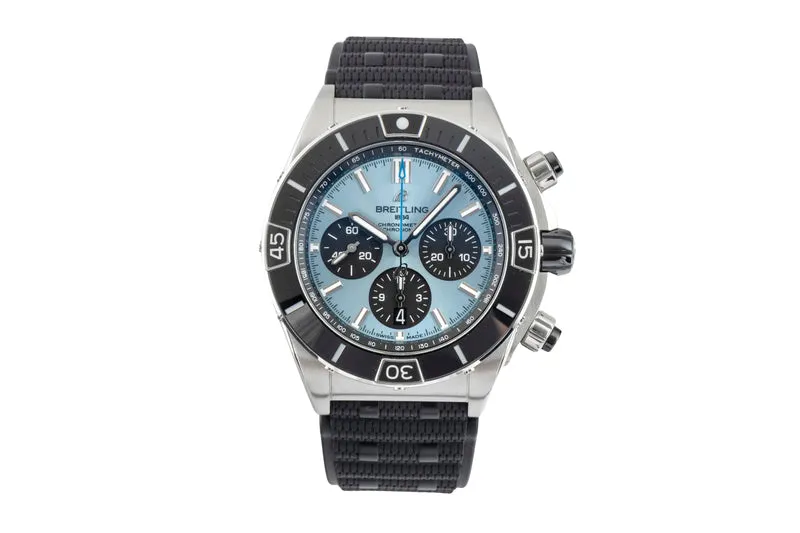 Breitling Chronomat chronograph steel / platinium automatic men's watch PB0136251C1S1 LP: 12650EUR [2602316]