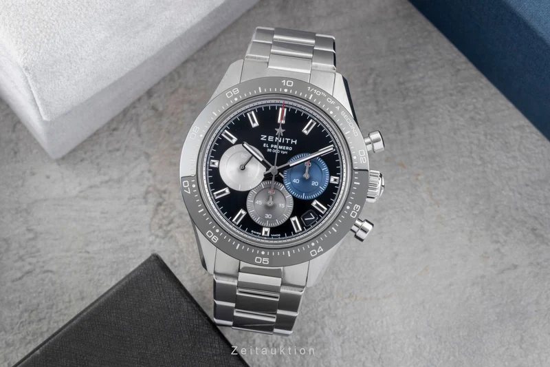 Zenith Chronomaster chronograph steel automatic men's watch 03.3100.3600/21.M3100 LP: 12200EUR [2601974]