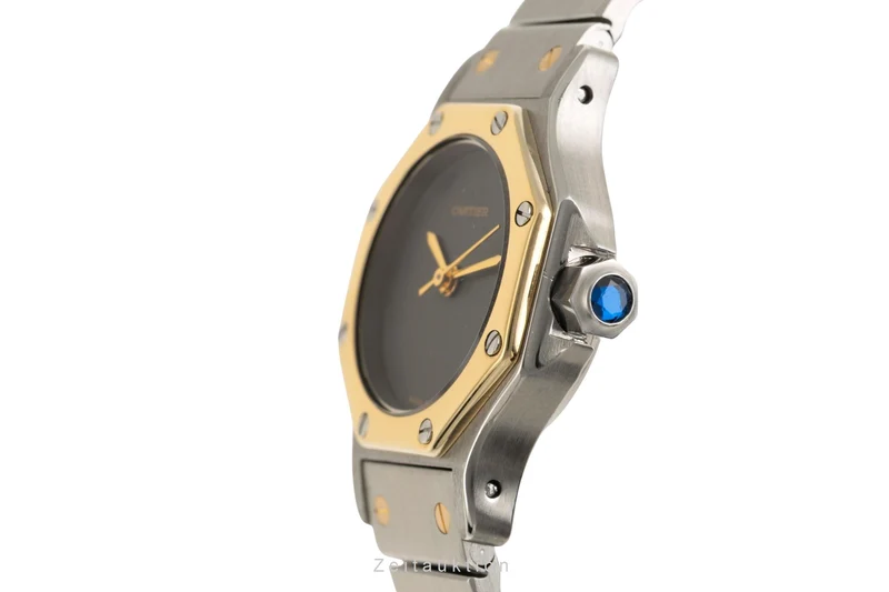 Cartier Santos Ronde steel / gold automatic women's watch 0907 [2600538]