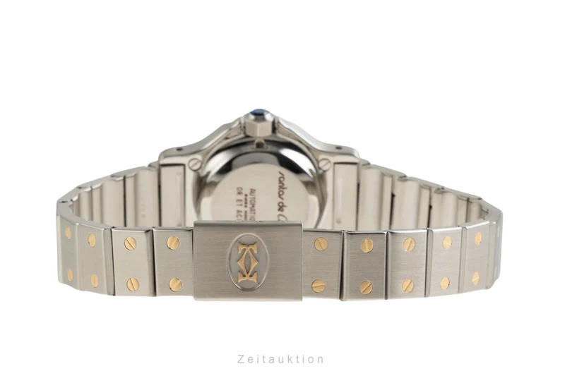 Cartier Santos Ronde steel / gold automatic women's watch 0907 [2600538]