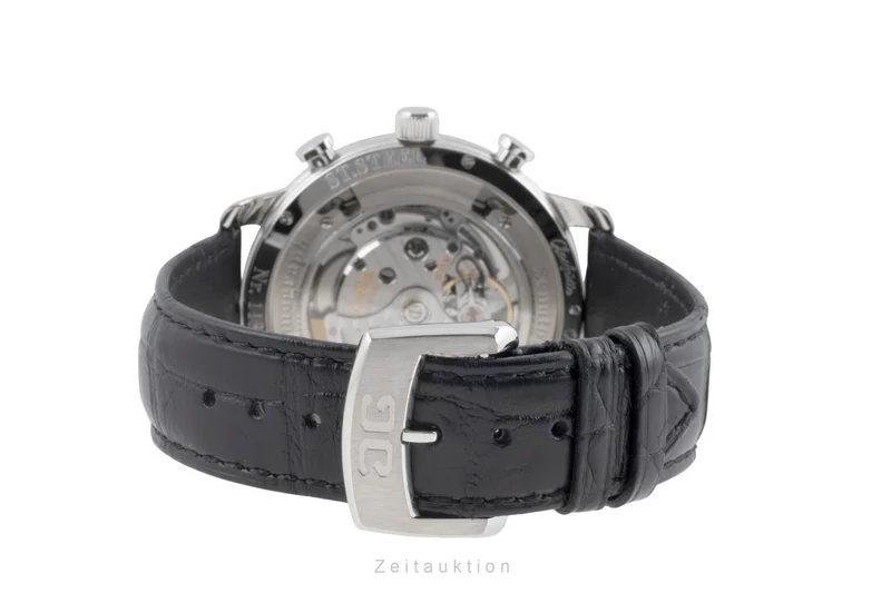 Glashütte Sixties chronograph steel automatic men's watch 1-39-34-03-22-04 LP: 8800EUR [2507337]