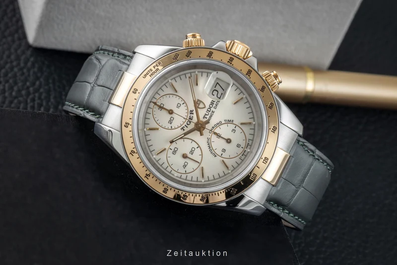 Tudor Prince Date chronograph steel / gold automatic men's watch 79263P [2601358]