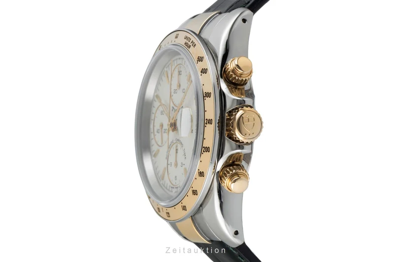 Tudor Prince Date chronograph steel / gold automatic men's watch 79263P [2601358]