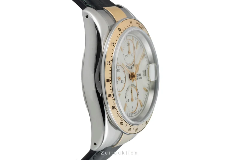 Tudor Prince Date chronograph steel / gold automatic men's watch 79263P [2601358]