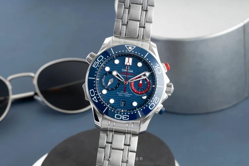 Omega Seamaster chronograph steel automatic men's watch 210.30.44.51.03.002 [2601874]