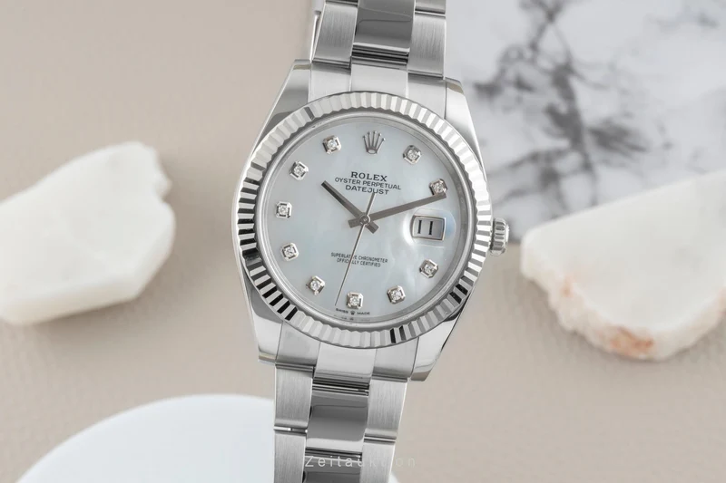 Rolex Datejust steel / white gold automatic men's watch 126334 [2601983]