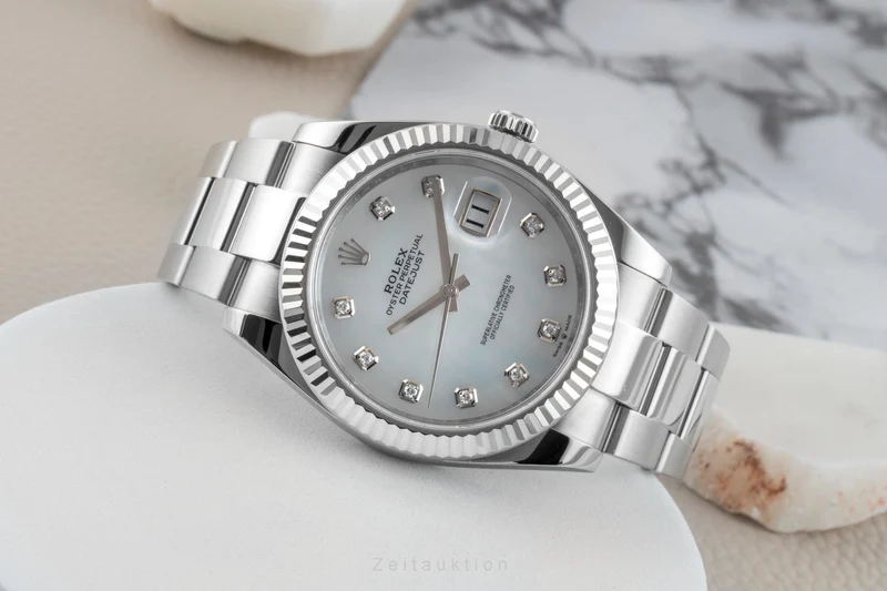 Rolex Datejust steel / white gold automatic men's watch 126334 [2601983]