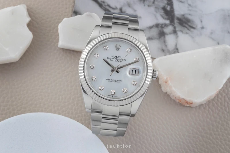 Rolex Datejust steel / white gold automatic men's watch 126334 [2601983]