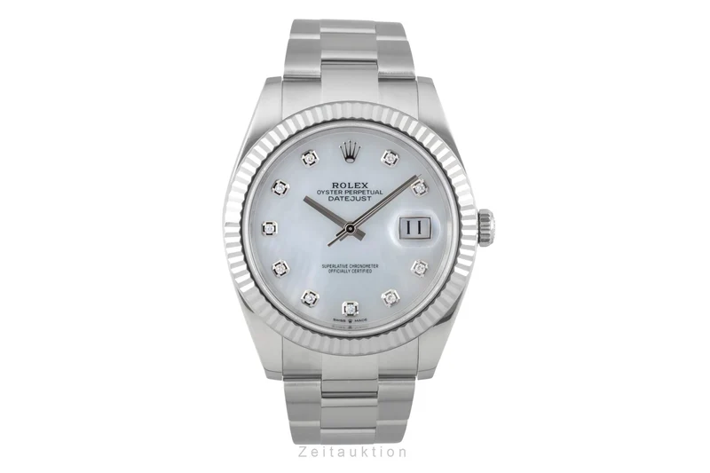 Rolex Datejust steel / white gold automatic men's watch 126334 [2601983]