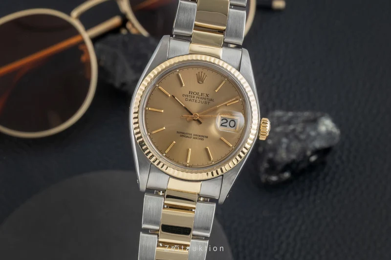 Rolex Datejust steel / gold automatic men's watch 16013 Vintage [2601845]