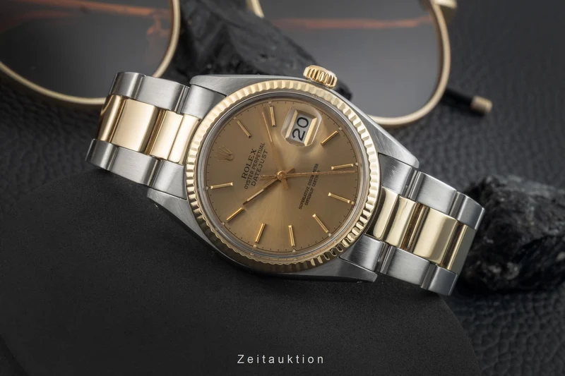 Rolex Datejust steel / gold automatic men's watch 16013 Vintage [2601845]