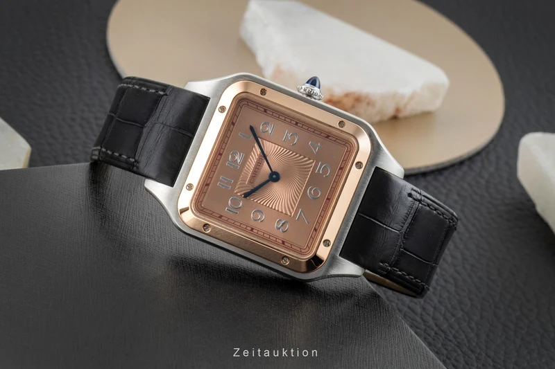 Cartier Santos Dumont steel / gold manual winding men's watch W2SA0025 Limited [2602469]