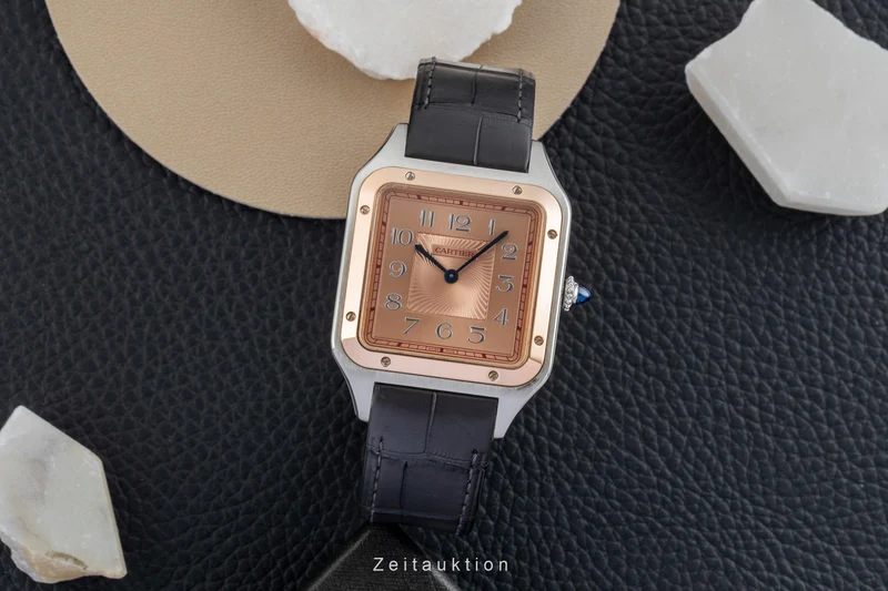 Cartier Santos Dumont steel / gold manual winding men's watch W2SA0025 Limited [2602469]