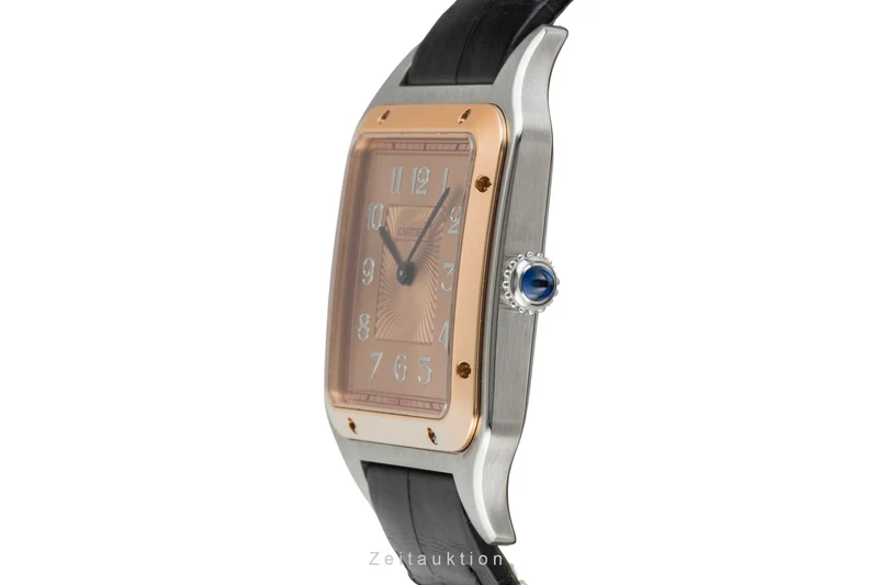 Cartier Santos Dumont steel / gold manual winding men's watch W2SA0025 Limited [2602469]