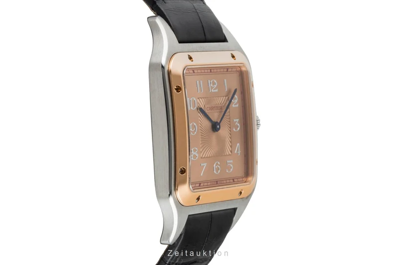Cartier Santos Dumont steel / gold manual winding men's watch W2SA0025 Limited [2602469]