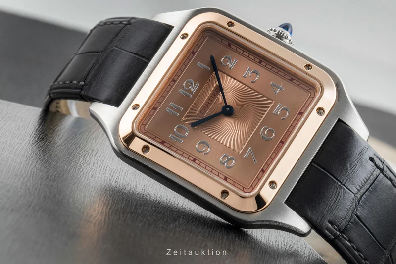 Cartier Santos Dumont steel / gold manual winding men's watch W2SA0025 Limited [2602469]