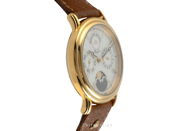 Maurice Lacroix Kalender gilt-brass quartz men's watch 33998 [2600212]
