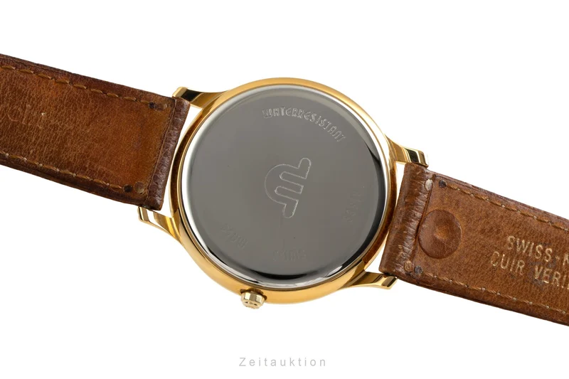 Maurice Lacroix Kalender gilt-brass quartz men's watch 33998 [2600212]