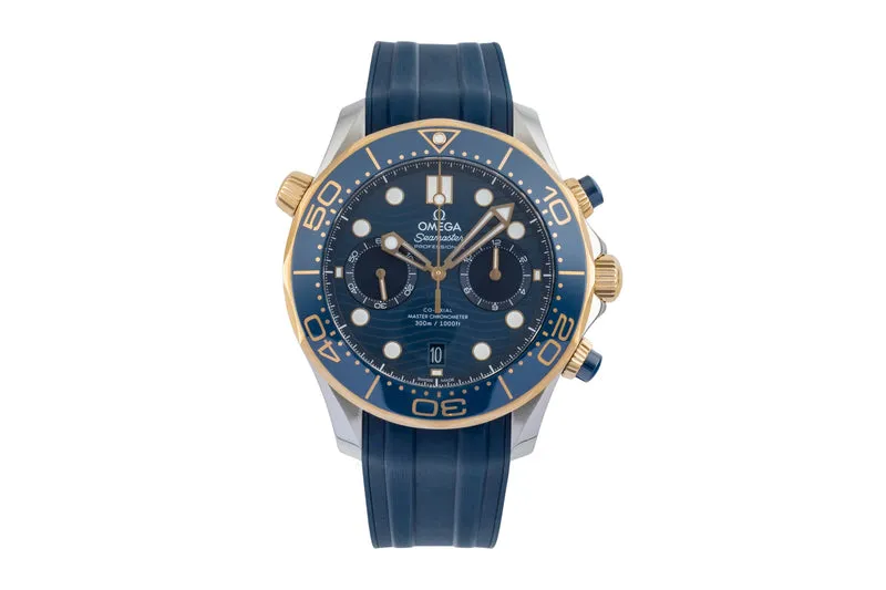 Omega Seamaster chronograph steel / gold automatic men's watch 210.22.44.51.03.001 LP: 13600EUR [2601223]