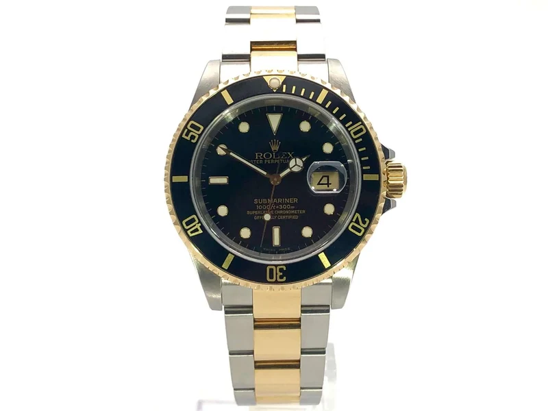 Rolex Submariner Date 16613 Edelstahl - Gold aus 2001 LC100