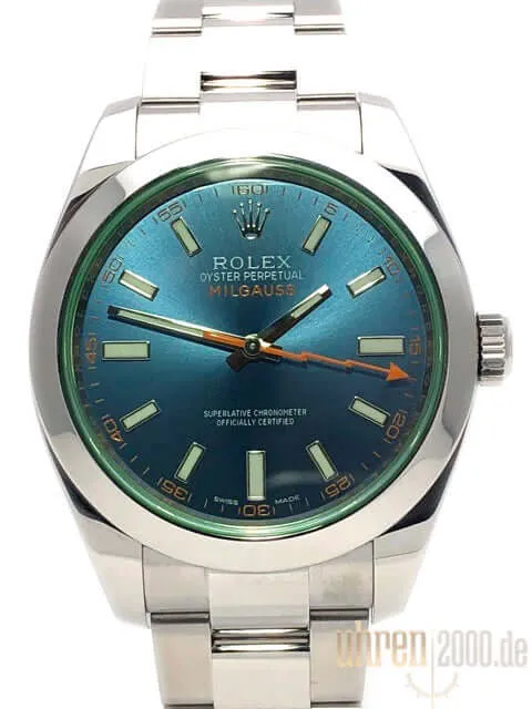 Rolex Oyster Perpetual Milgauss 116400GV Blue aus 2015