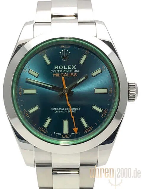 Rolex Oyster Perpetual Milgauss 116400GV Blue ungetragen aus 2018