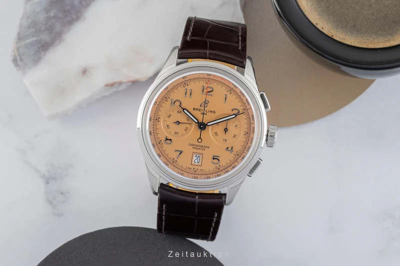 Breitling Premier chronograph steel automatic men's watch AB0145331K1P1 LP: 8850EUR [2602187]