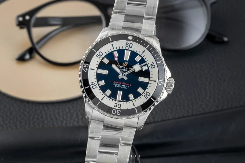 Breitling Superocean steel automatic men's watch A17375211B1A1 LP: 5650EUR [2602166]
