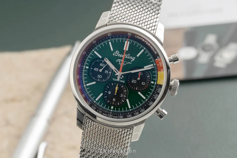 Breitling Top Time chronograph steel automatic men's watch AB01762A1L1A1 LP: 7650EUR [2602176]