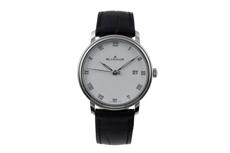 Blancpain Ultraflach steel automatic men's watch 6224 1127 55B LP: 11000EUR [2602051]