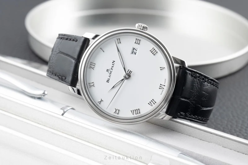 Blancpain Ultraflach steel automatic men's watch 6224 1127 55B LP: 11000EUR [2602051]