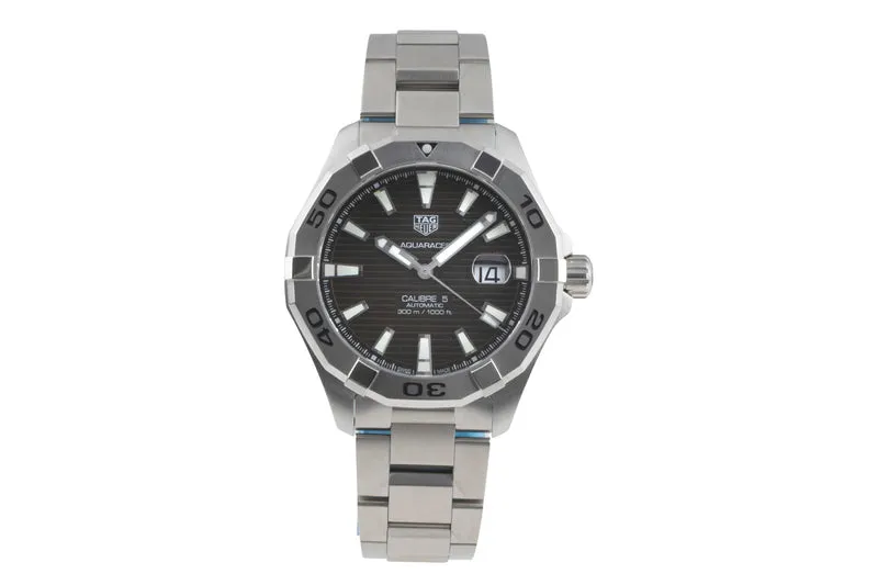 Tag Heuer Aquaracer steel automatic men's watch WAY2018.BA0972 [2602084]