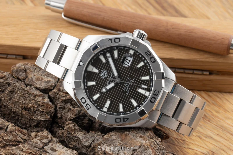 Tag Heuer Aquaracer steel automatic men's watch WAY2018.BA0972 [2602084]