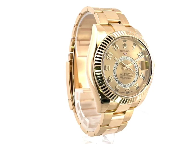 Rolex Sky-Dweller 326938 Gelbgold Champagnerfarben