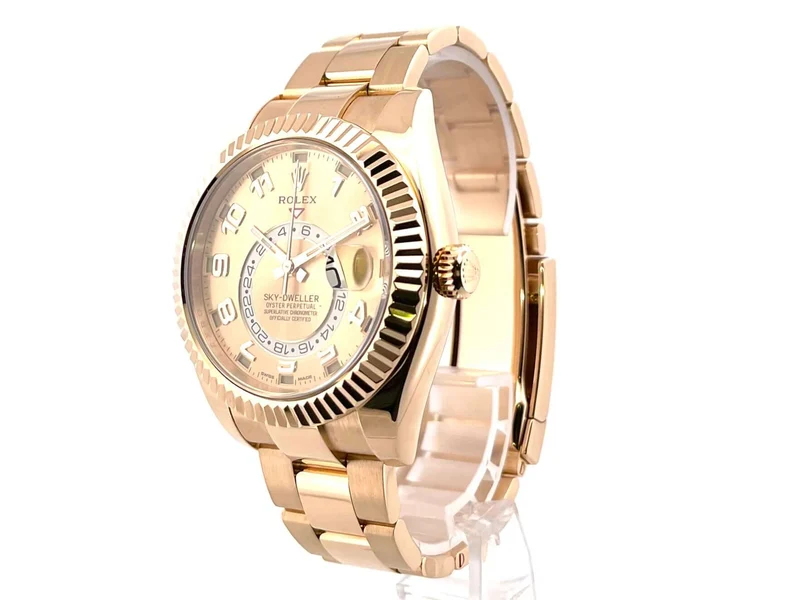 Rolex Sky-Dweller 326938 Gelbgold Champagnerfarben