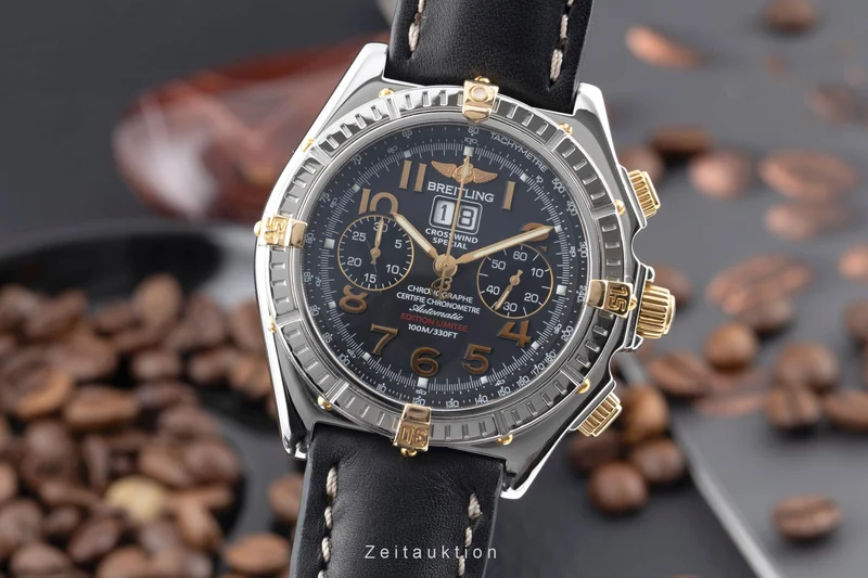 Breitling Crosswind chronograph steel / gold automatic men's watch B44356 Limited [2503534]