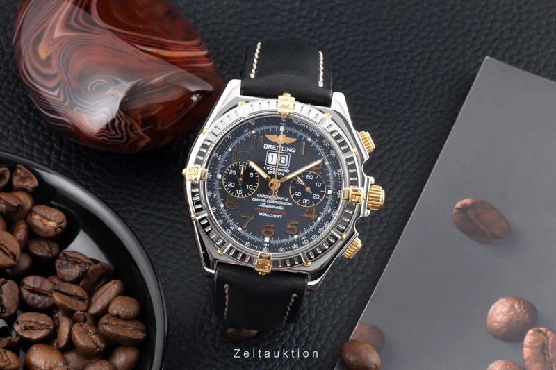Breitling Crosswind chronograph steel / gold automatic men's watch B44356 Limited [2503534]