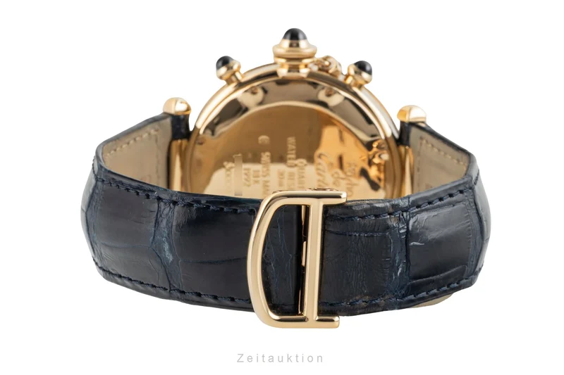 Cartier Pasha chronograph 18 ct gold quartz men's watch 30009 [2601923]